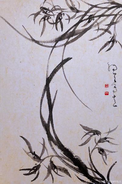 周牧天日记-周牧天国画兰花，20幅【图6】