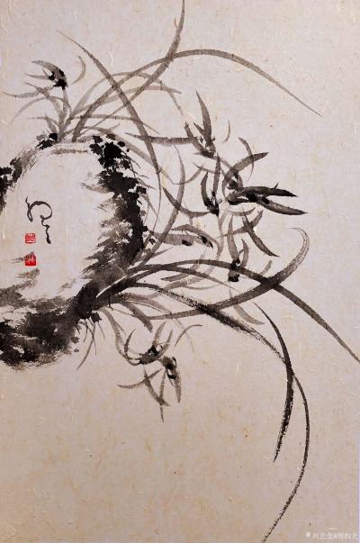 周牧天日记-周牧天国画兰花，20幅【图7】