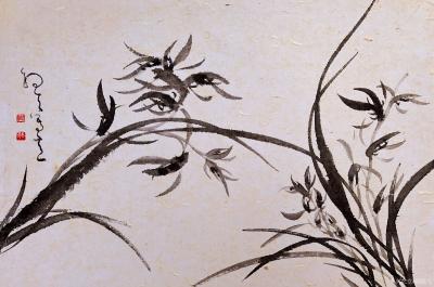 周牧天日记-周牧天国画兰花，20幅【图9】