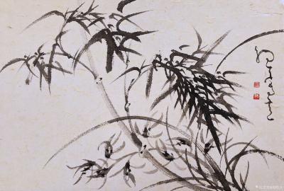 周牧天日记-周牧天国画兰花，20幅【图14】