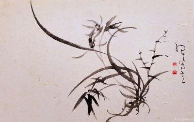 周牧天日记-周牧天国画兰花，20幅【图20】