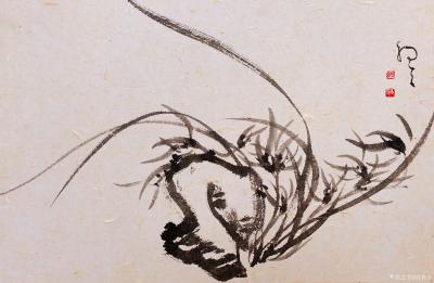 周牧天日记-周牧天国画兰花，20幅【图22】