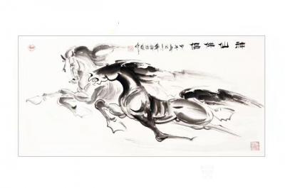 郭浩艺日记-郭浩艺画马，《驰骋神州》，《神骏双驶》，《神仙伴侣》，《神骏双驰》，《雄风万里》【图3】