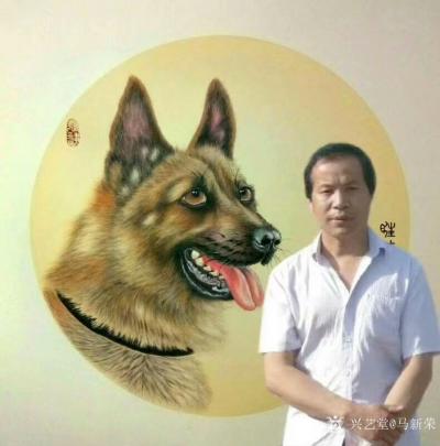 马新荣生活-与我的作品合个影，美丽的心情从早上开始了[耶]【图1】