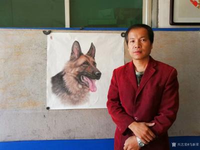 马新荣生活-与我的作品合个影，美丽的心情从早上开始了[耶]【图4】