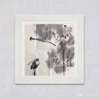 艺术家田革祥日记:国画花鸟写意荷花近作一组，尺寸33x33cm，敬请欣赏【图1】