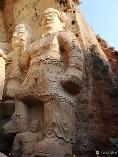 马培童收藏-记【天梯山石窟 】10月17日从敦煌莫高窟写生后、 在去麦积山石窟途中路过天梯山【图4】