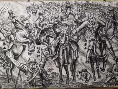 崔宁日记-很多人要看我们的《抗日英雄》百米画卷，但是还没画完，正在日夜赶画，争取年底全部完【图2】