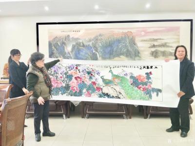 叶仲桥生活-国画《玉堂富贵》被张万年夫人收藏。
今天（10月26日）上午吉时，在原军委张万【图5】