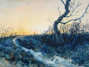 王征明国画作品《水意画晨曦》议价