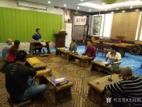 艺术家王征明生活:于广州《茅庐》笔会，品茶分享水意画绘画心得【图0】