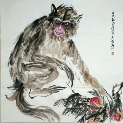 石梦松日记-石梦松原创国画十二生肖图《子鼠》，《丑牛》，《寅虎》，《卯兔》，《辰龙》，《巳蛇【图9】