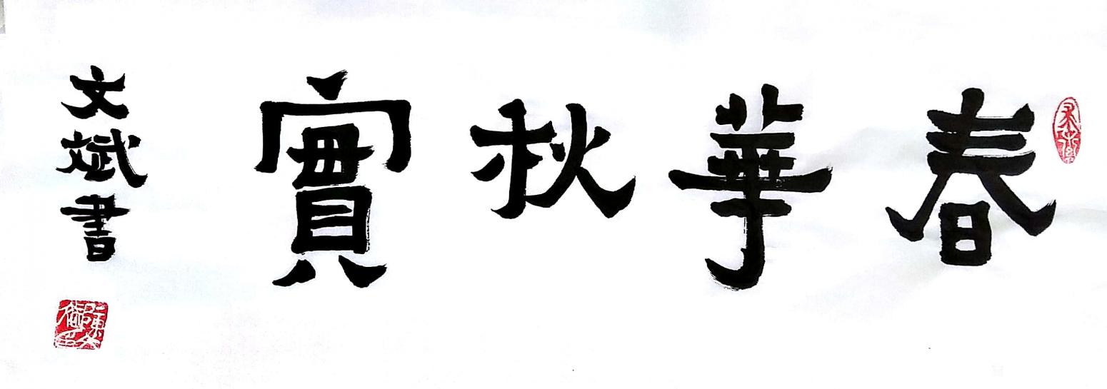 陈文斌书法作品《春华秋实》