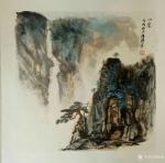 陈刚日志-国画山水画作品《山泉》，《河畔小屋静》，《洞庭新绿》，尺寸四【图1】