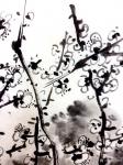 龚光万日志-国画花鸟梅花之白梅，录王冕诗《三月东风吹雪消，湖南山色翠如浇【图2】