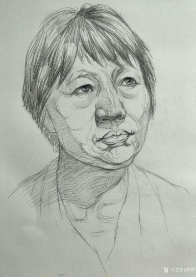 覃莽日记-人物头像素描绘画过程图，附人物头像画法步骤。请欣赏【图3】