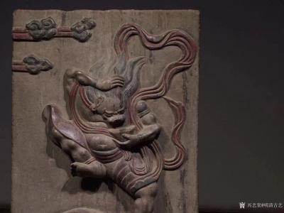 明清古艺收藏-艺术品青石彩绘《魁星点斗》，尺寸：高77cm宽50cm厚13
cm，器型罕见、【图6】