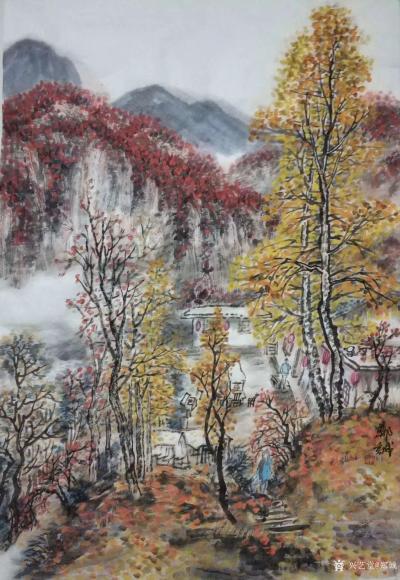 郑诚日记-《金安盐丝古道采风写生随记》；被邀请参加金秋时节汉宾红叶节采风写生进行中……金安【图2】