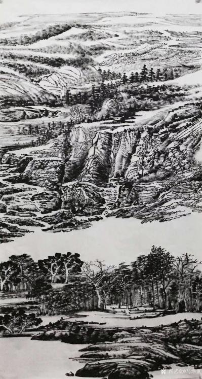 马培童日记-《由简致繁，繁简之境》马培童焦墨画创作感悟之（50）：焦墨画艺术，是中国五千年最【图2】