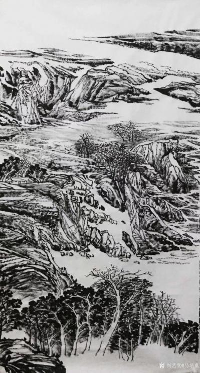 马培童日记-《由简致繁，繁简之境》马培童焦墨画创作感悟之（50）：焦墨画艺术，是中国五千年最【图3】