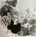 孙逢春日志-国画花鸟荷花《小荷才露尖尖角一一留得枯荷听雨声（写意花鸟荷塘【图1】