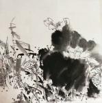 孙逢春日志-国画花鸟荷花《小荷才露尖尖角一一留得枯荷听雨声（写意花鸟荷塘【图3】