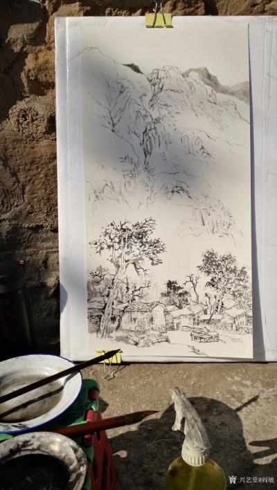 阎敏日记-太行山写生进行时：秋高气爽的太行山，朦胧的太行山，太行的山村，远离城市的喧嚣，晴【图3】