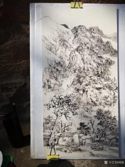 阎敏日记-太行山写生进行时：秋高气爽的太行山，朦胧的太行山，太行的山村，远离城市的喧嚣，晴【图4】