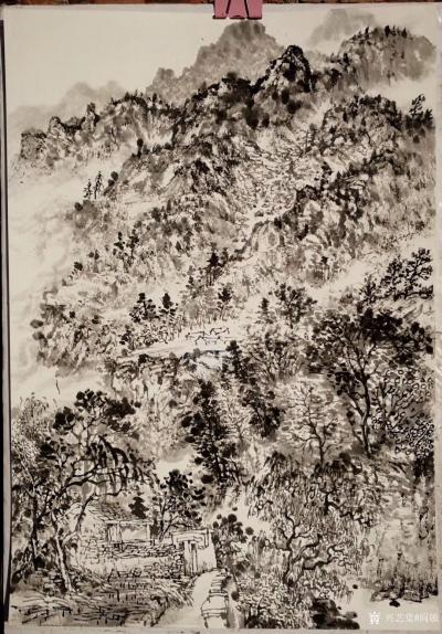 阎敏日记-太行山写生进行时：秋高气爽的太行山，朦胧的太行山，太行的山村，远离城市的喧嚣，晴【图5】