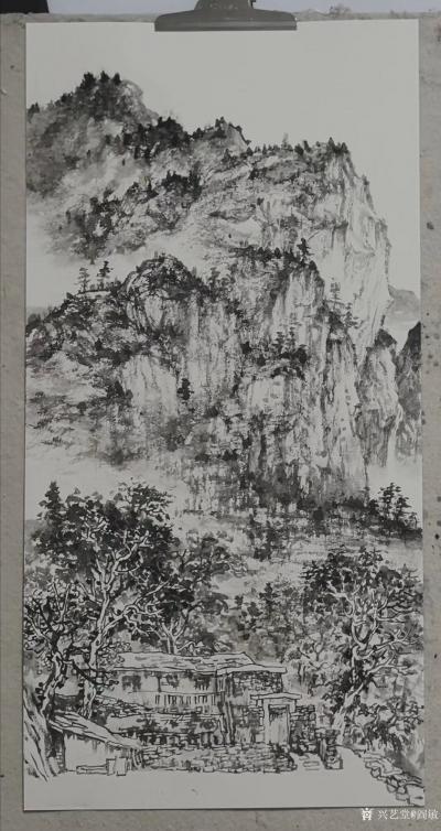 阎敏日记-太行山写生进行时：秋高气爽的太行山，朦胧的太行山，太行的山村，远离城市的喧嚣，晴【图6】