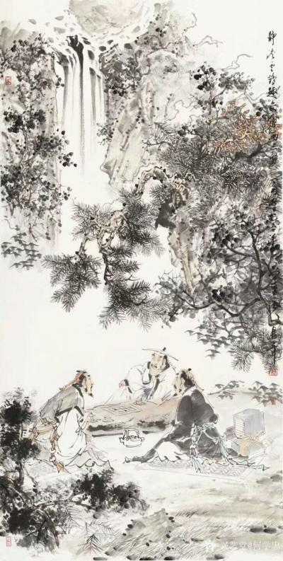 何学忠收藏-赵青章老师国画人物画佳作欣赏！(赵老师是我高一美术老师，那是1984年，我刚从农【图3】