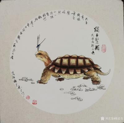 陈忠良日记-国画花鸟画麻雀《想入非非》，成语涂解之一“一学飞的雀雏跳上岩石，仰望空中自由嬉戏【图5】