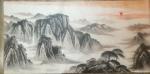 李崇山日志-国画，泰山日出，尺寸，24/115cm客人定作【图1】
