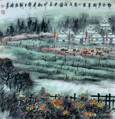 刘应雄日记-刘应雄河南、陝西、山西、山東、江蘇、湖北写生创作糸列作品之四:《高峡平湖》，《庭【图8】