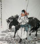 赵国毅日志-国画骏马作品四幅《骏马清风》，创作时间戊戍年初冬，尺寸四尺横【图4】