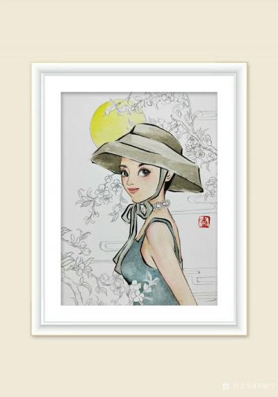 刘晓宁日记-（香香漫画肖像）私人订制，近期作品图片欣赏。创作感悟：肖像漫画之所以称之为一幅画【图2】