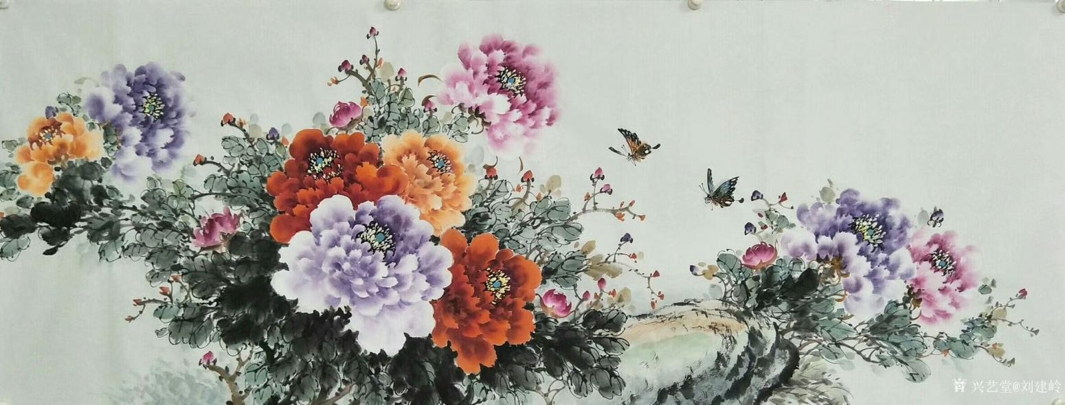 刘建岭国画作品《花开富贵2》【图0】