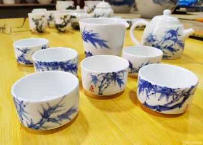 徐家康收藏-前些天画的青花茶具出窑了……自娱自乐呀【图3】