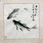 冯增木日志-国画鱼小品一组《东风万里》《四海同春》《祥和自如》《湖光春色【图3】