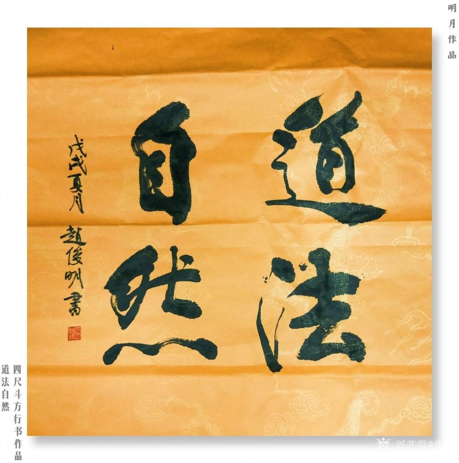 赵俊明书法作品《行书作品——道法自然》