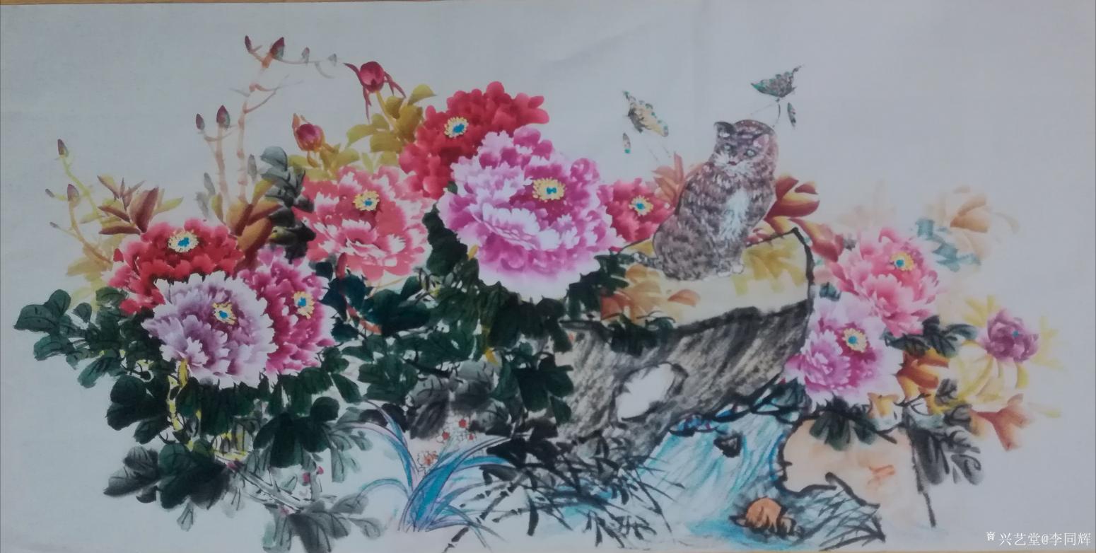 李同辉国画作品《福贵牡丹》【图3】