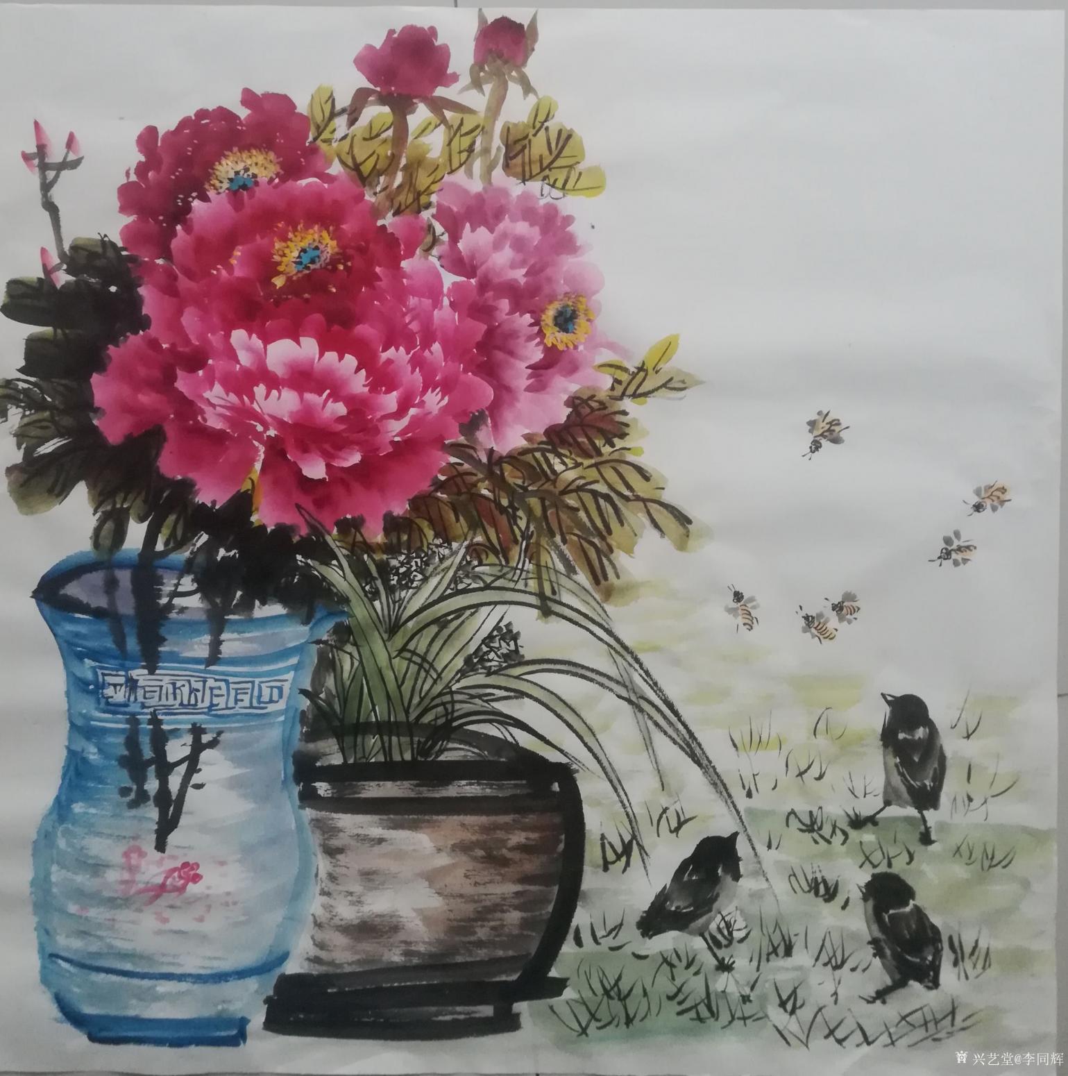 李同辉国画作品《福贵牡丹》【图11】