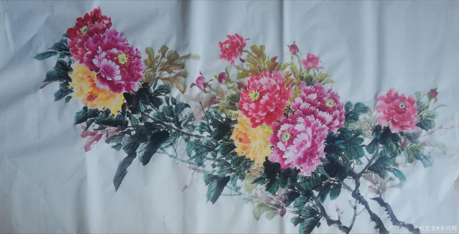 李同辉国画作品《福贵牡丹》【图18】