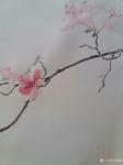 马晓薇日志-国画花鸟画静物写生作品《杜鹃花》，附楷书题款：戊戍年春月吾携【图4】