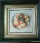 杨洪顺日志-油画静物写生《桃》《冲锋号》《油灯》，近期油画新作，是创作女【图1】