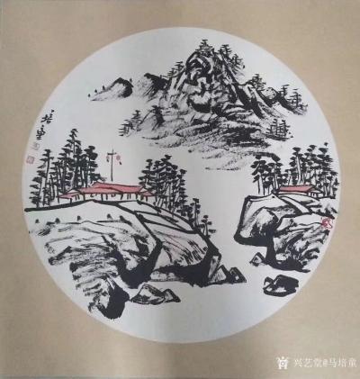 马培童日记-《焦墨画的“留白”》马培童焦墨画感悟笔记（60）
  焦墨画留白，无画处皆成妙【图2】