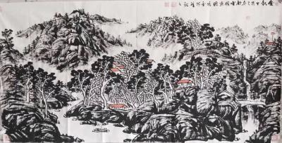 马培童日记-《焦墨画的“留白”》马培童焦墨画感悟笔记（60）
  焦墨画留白，无画处皆成妙【图3】