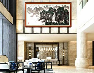 叶向阳日记-国画山水画《千峰树色含春笑万丈泉声带雨流》，翰墨颂中华，恭请亲朋好友共同分享并雅【图2】