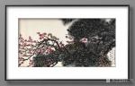 石广生日志-国画花鸟画作品《松梅图》附五言诗一首；
  阿松兄和梅姐近【图2】