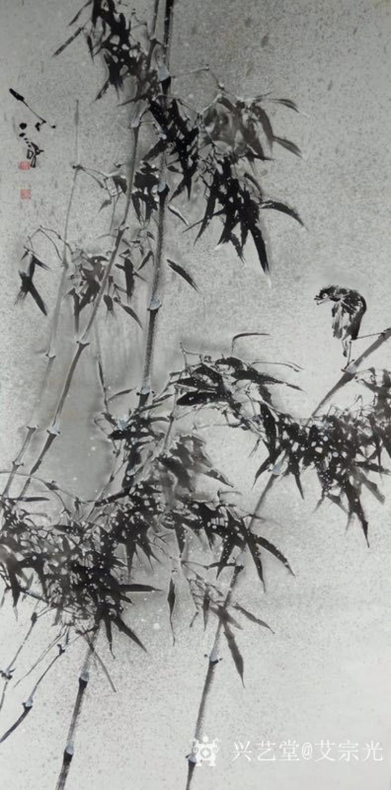 艾宗光国画作品《【竹子5】作者艾宗光》